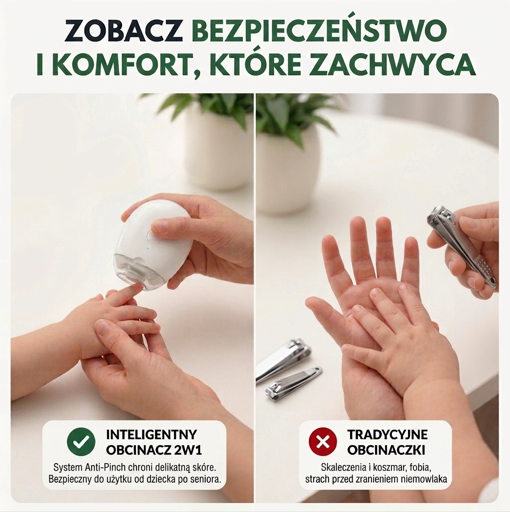 Nailq - bezpieczne obcinanie paznokci, od niemowlaka po seniora